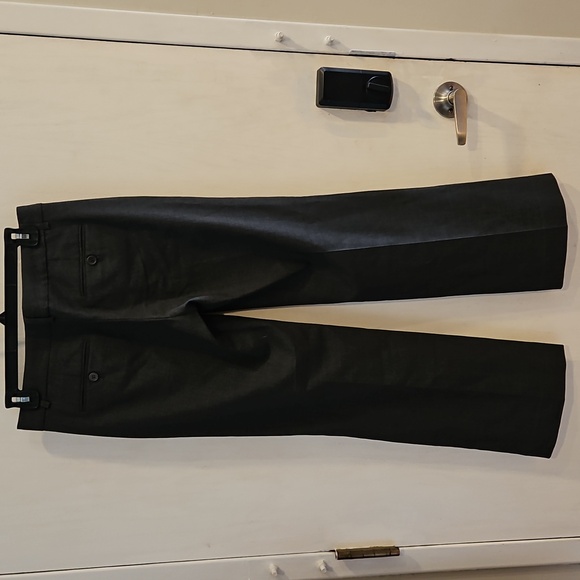 Theory Charcoal Gray Wool Blend Straight Leg Pants 4 Like New - Picture 12 of 13